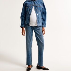Abercrombie & Fitch Maternity 90s Straight Leg Jean, size 33